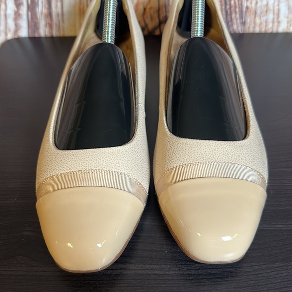 Clarks Unstructured Speckled Capped Toe Flats Womens Sz 8W - Picture 4 of 10